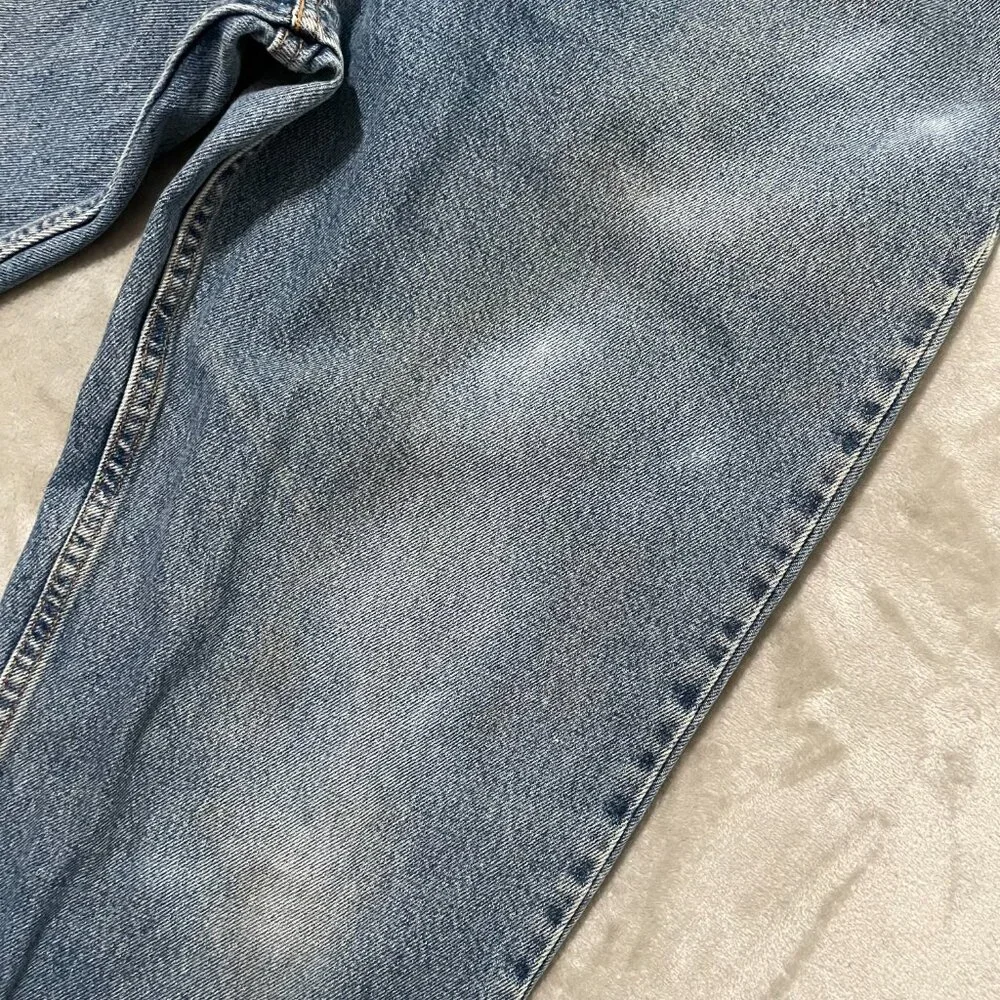 Vintage Levi's 545 Relaxed Fit Jeans Brown Tab Size 36x34 90s Stonewash Denim